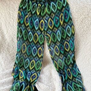 Vibrant Patterned Pants perfect over swimwear